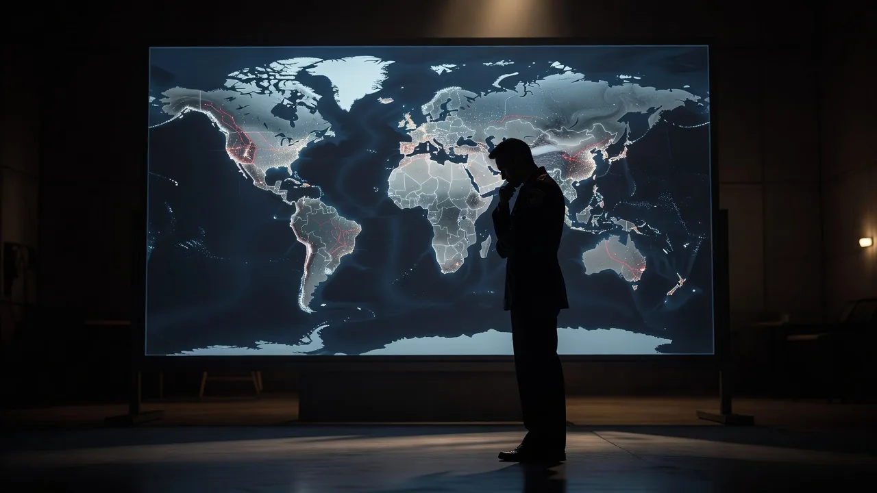 intelligence analyst situation board world map staff officer