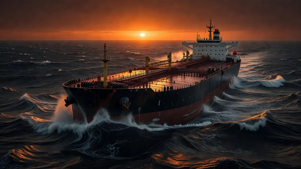 oil price surge tanker sunset
